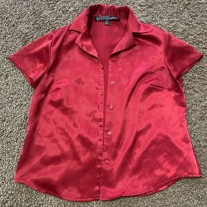 Kasper Women's Scarlet Button Down Shirt